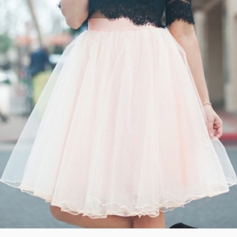 Blush Tulle Skirt